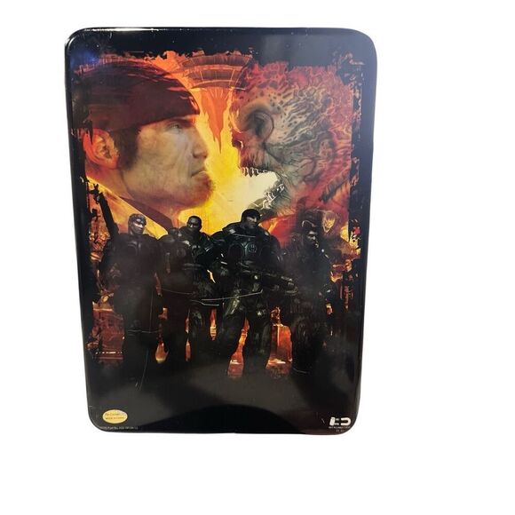Gears of War Collectors Edition Tin Case‎ Only No Game Crimson Skull Book - Picture 2 of 9